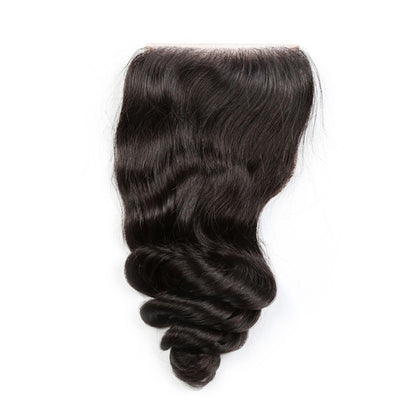 Human Hair Wave Natural Human Hair Loose Bundles Closure