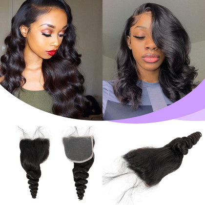 Wholesale Loose Wave Weave Hair Unprocessed Virgin Brazilian Hair Bundles With Lace Closure