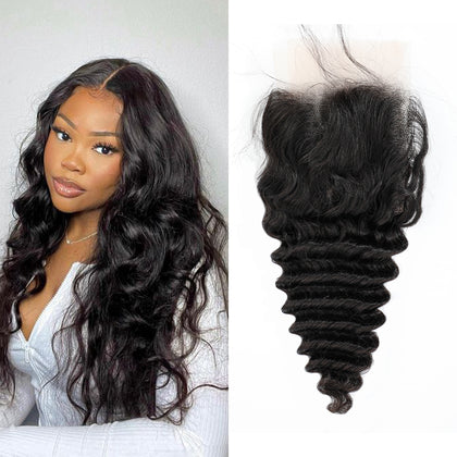 100% Deep Hair Bundles Weave Bundle With Lace Frontal