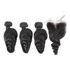 Wholesale 9a Grade Cuticle Aligned Loose Peruvian Hair Bundles With Closure