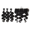 100% Virgin Cuticle Aligned Peruvian Human Hair Virgin Body Hair Bundles With Lace Frontal