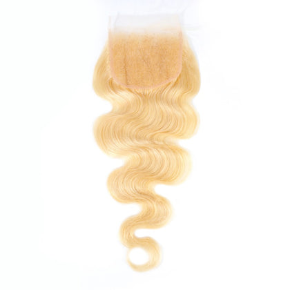 Soul Beauty Body Closure Extension Cuticle Alligned Virgin Hair 613 Body Hair With 4*4 Closure