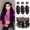 Best Quality Peruvian Loose Wave Hair With Lace Frontal Hair Factory