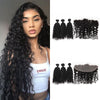 100% Raw No Chemical Process Virgin Hair Cambodian Curly Hair Bundles With Frontal