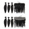 Remy Wholesale Cuticle Aligned Virgin Brazilian Deep Hair Bundles With Frontal