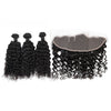 100% Raw No Chemical Process Virgin Hair Cambodian Curly Hair Bundles With Frontal