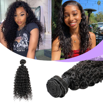 Curly Wave Brazilian/Peruvian/Indian Virgin Human Hair Bundles