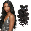 Brazilian body wave 3 bundles with lace closure 9A 10A grade brazilian hair bundles