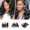 Mink Brazilian Double Drawn Remy Body Wave Hair Bundles With Closure