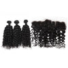 Wholesale Virgin Brazilian Human Hair Bundles With Lace Closure,3 Part Bundles,Cheap Curly Human Hair Weave