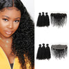 Wholesale Hair Bundles With Frontal,Grade Kinky Curly Virgin Hair Peruvian Hair With Frontal