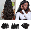 10a Human Hair Bundles With Closure Kinky Curly Wave Vendors Virgin Brazilian Cuticle Aligned