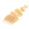 Soul Beauty Body Closure Extension Cuticle Alligned Virgin Hair 613 Body Hair With 4*4 Closure