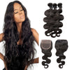 Soul Beauty 3 bundles Body Hair With Lace Closure Virgin Hair