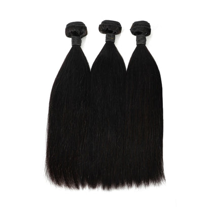 3 Bundles Straight  Virgin Natural Cuticle Aligned Human Hair Extension