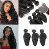 Wholesale 9a Grade Cuticle Aligned Loose Peruvian Hair Bundles With Closure