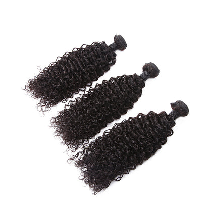 Virgin 3 Bundles Curly Wave No Processed Extension Hair Naturel