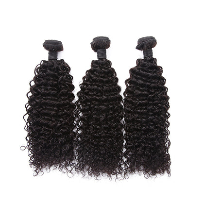 Virgin 3 Bundles Curly Wave No Processed Extension Hair Naturel