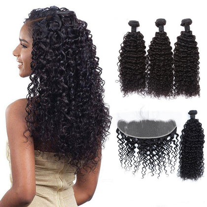 Super Quality Human Hair Frontal Curly Wave Lace Frontal Hair In Stock