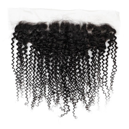 Cheap Price Indian Kinky Curly Wave Bundles With Frontal For Hair Salons