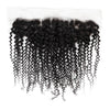 Hair Bundles Raw Kinky Curly Indian Transparent 13*4 Lace Frontal